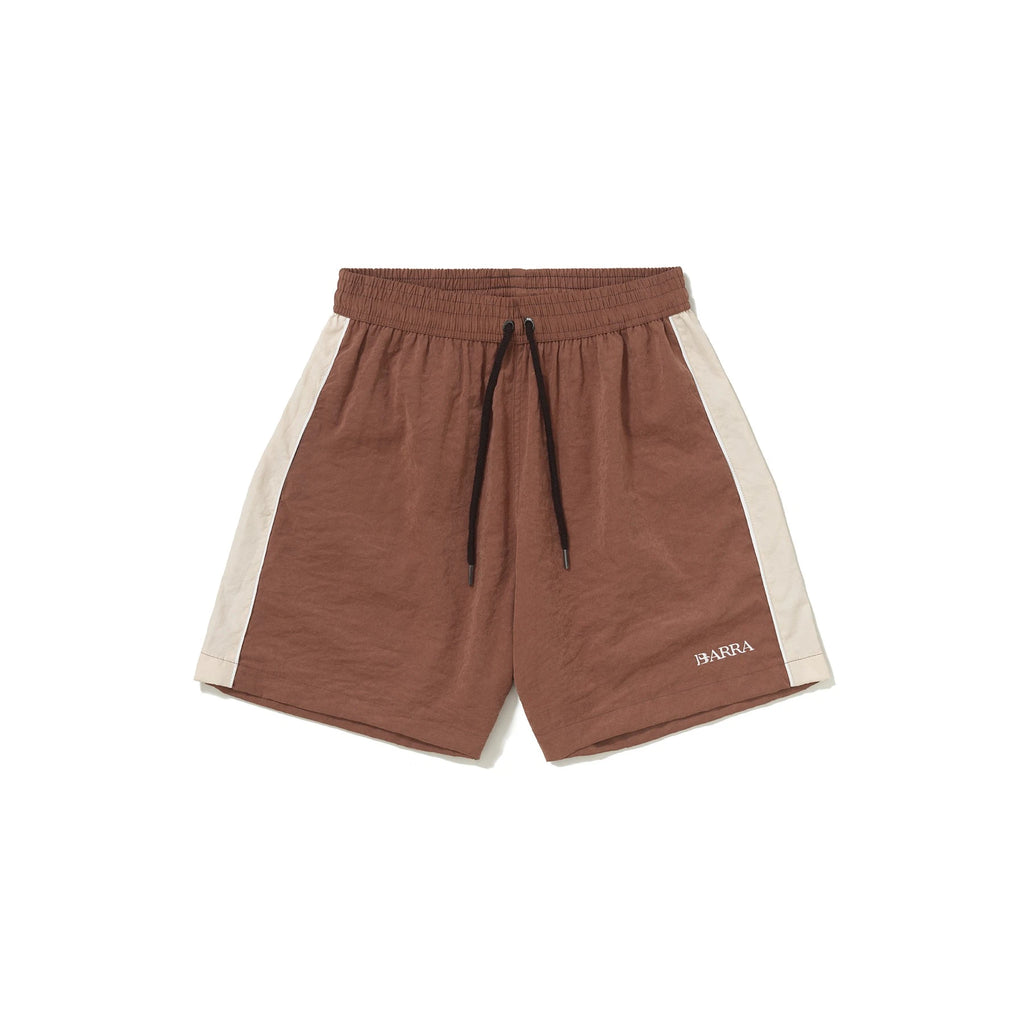 Shorts Esportivo Clássico Marrom Barra