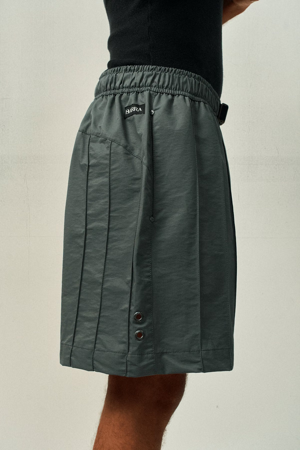 Short Nervuras B Garça Cinza Barra