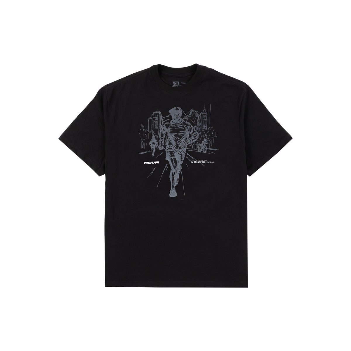 Camiseta Runner Preta AQVA