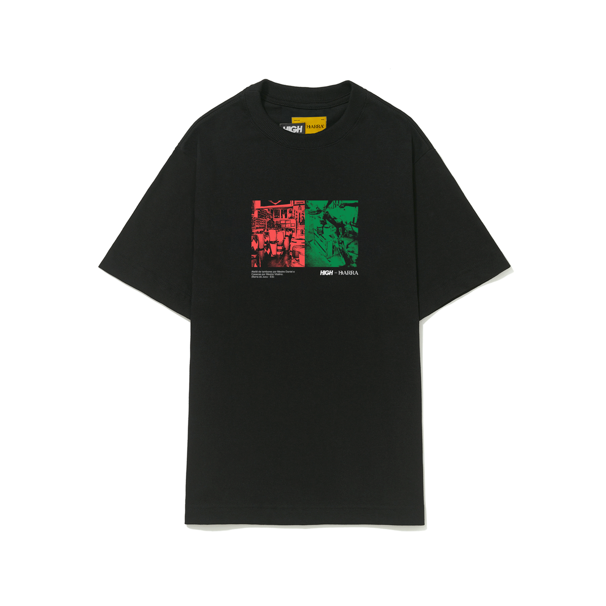 Camiseta Ateliê Preta High a/c Barra