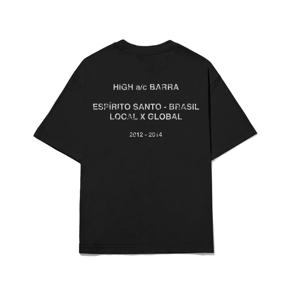 Camiseta Espírito Santo Preta High a/c Barra