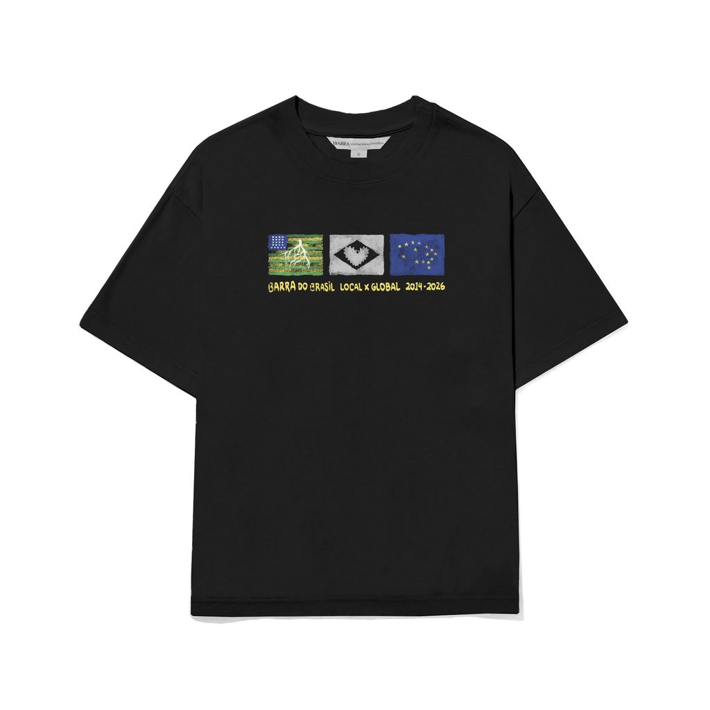 Camiseta Iconografia Preta Barra