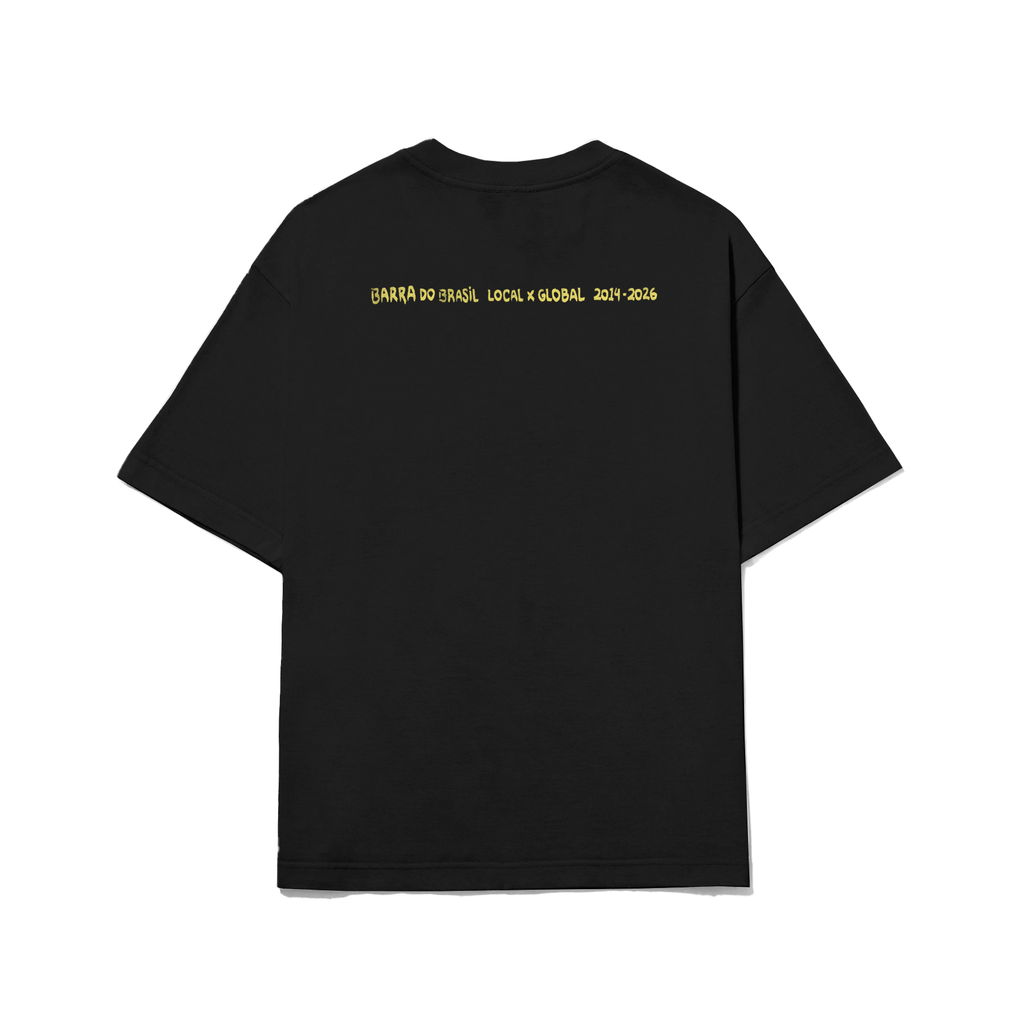 Camiseta Iconografia Preta Barra