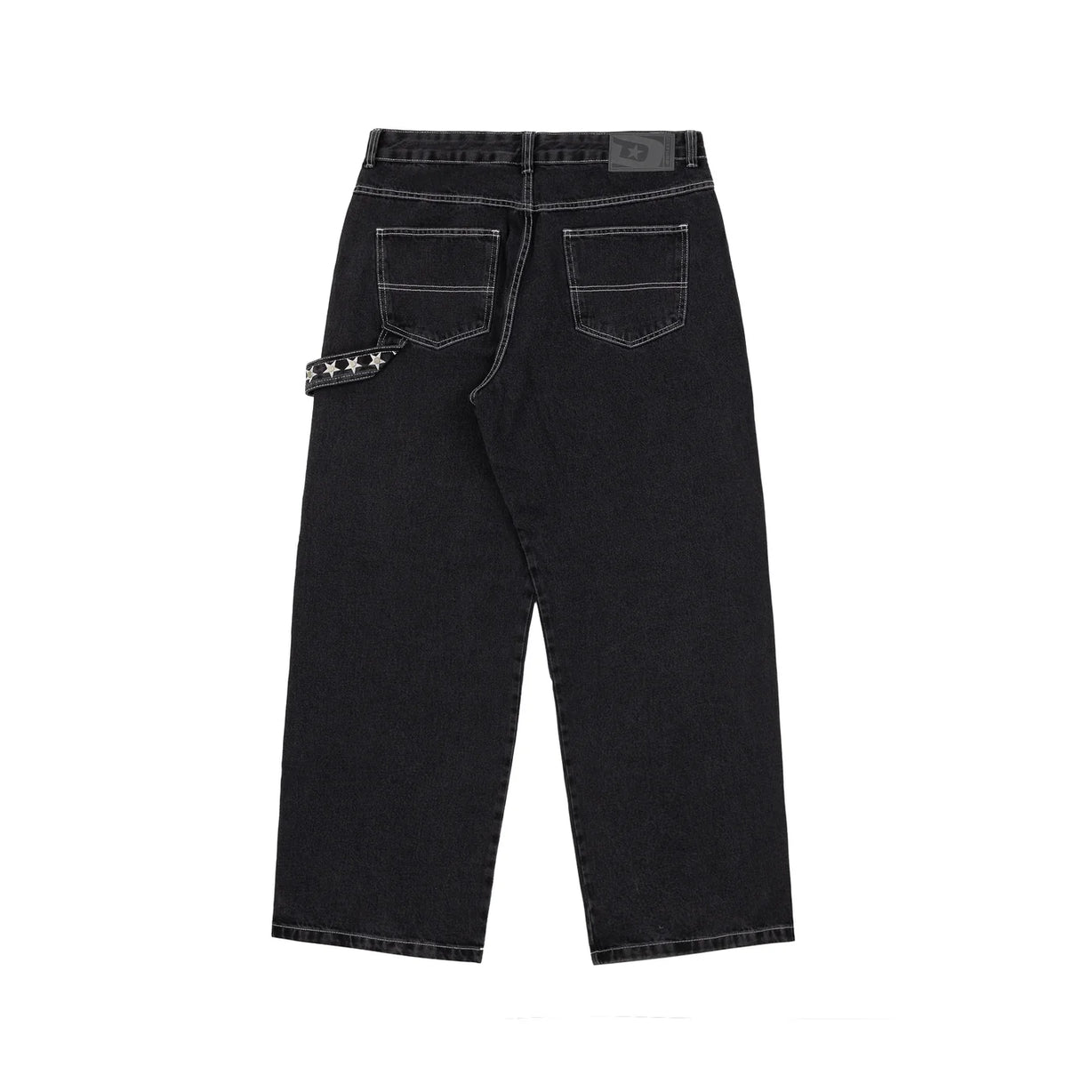 Calça Denim Stars Preta Disturb