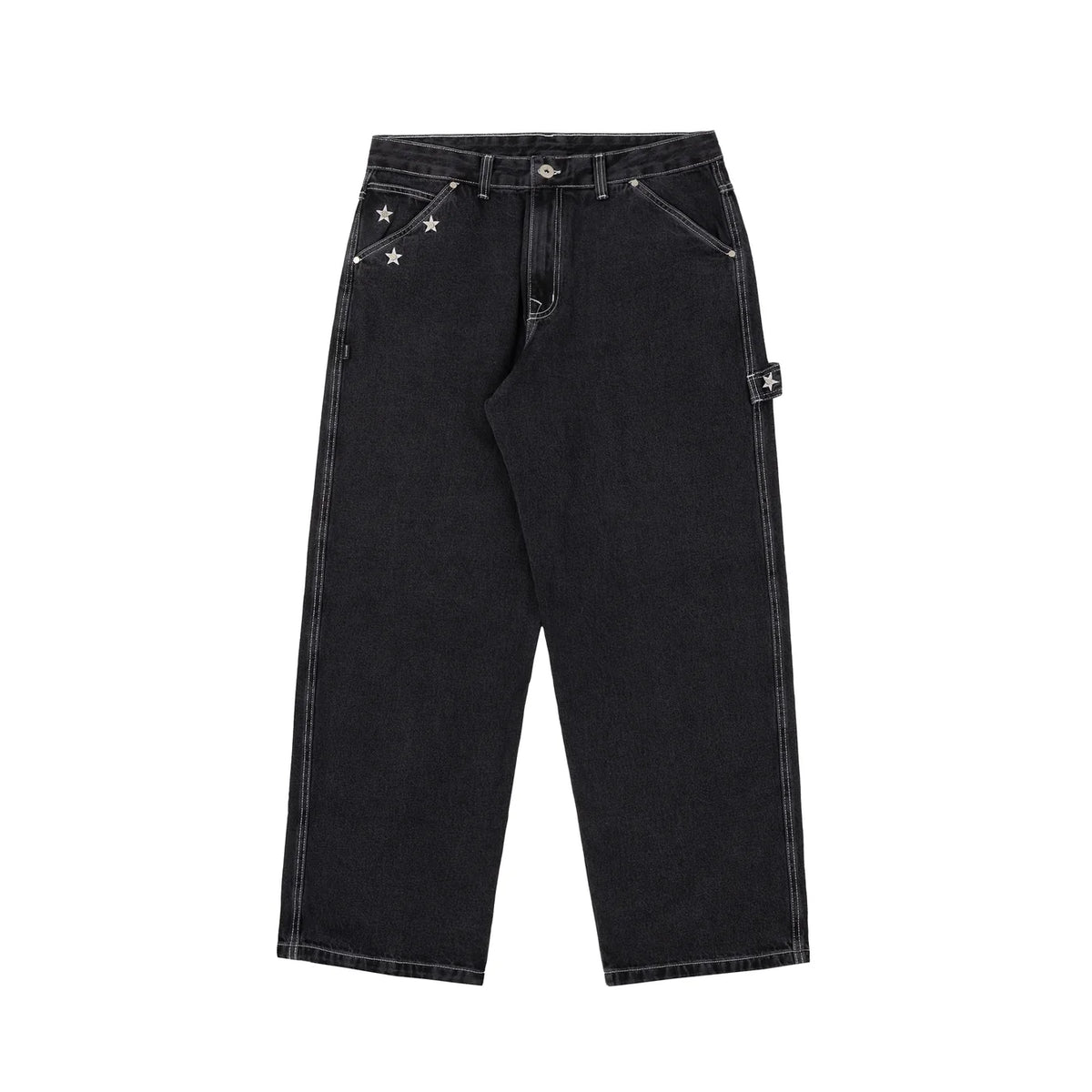 Calça Denim Stars Preta Disturb