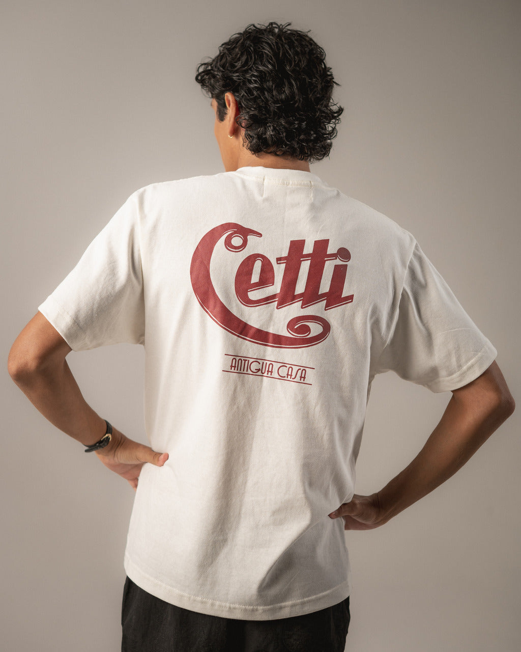 Camiseta Antigua Casa Off-White Cetti