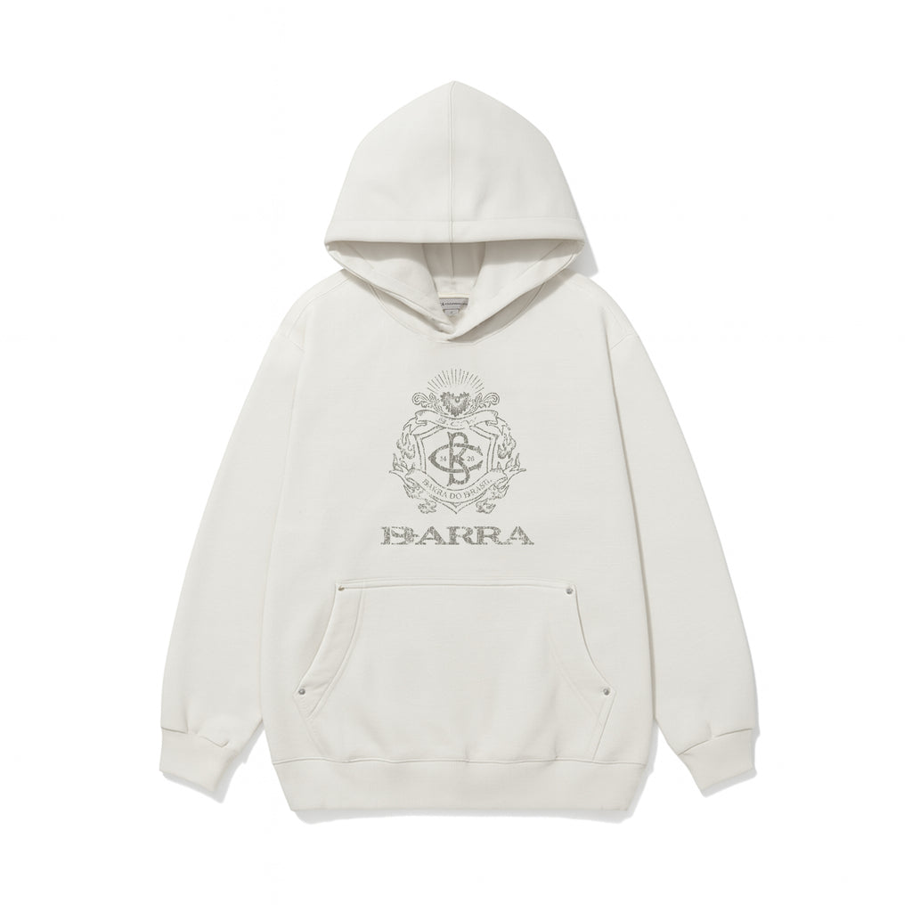 Moletom Brasão Branco Barra