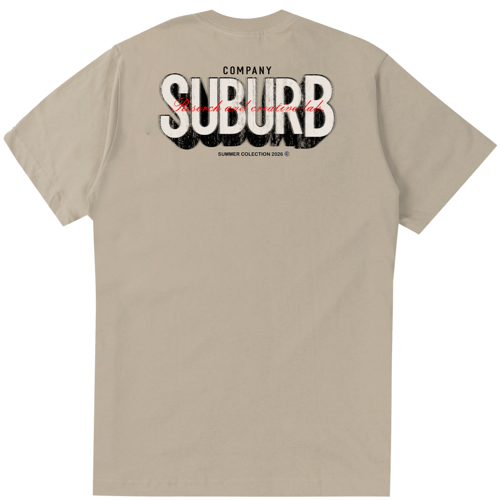 Camiseta Shadow Bege Suburb