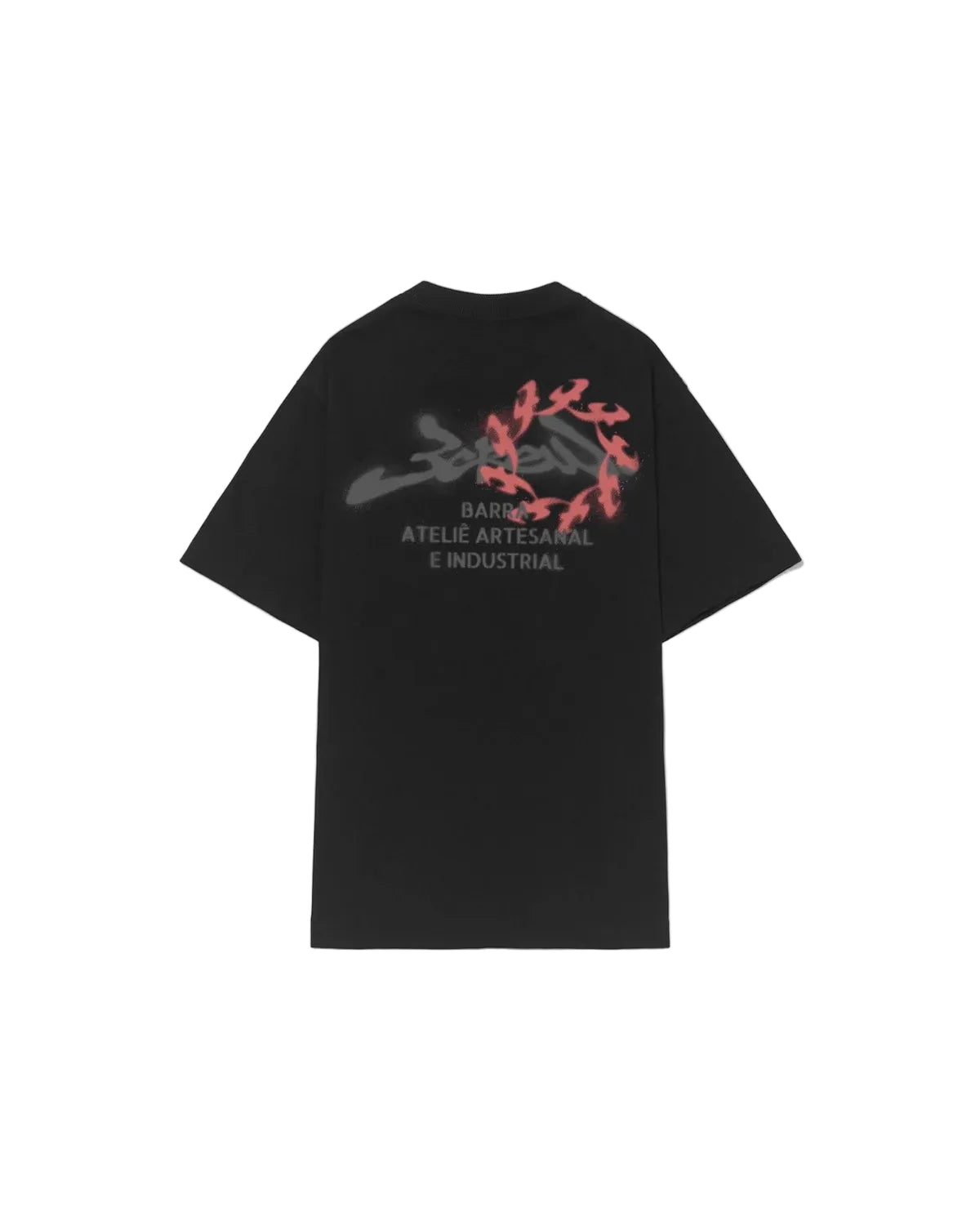 Camiseta Barra Atelie Estencil Preta