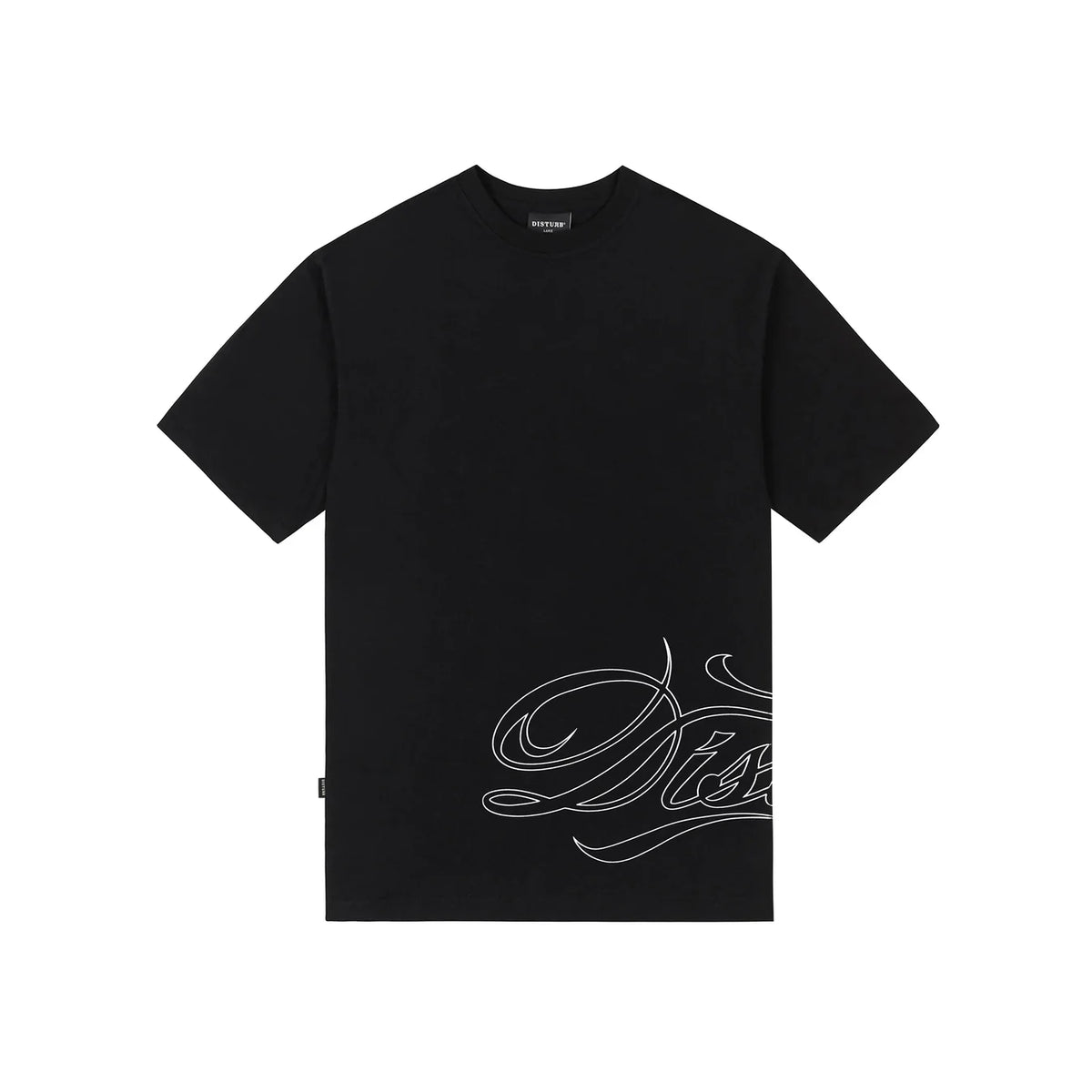 Camiseta Script Preta Disturb