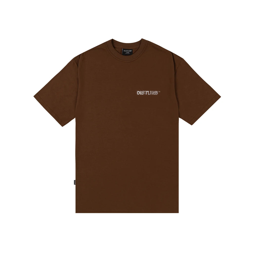 Camiseta Built By Disturb Marrom