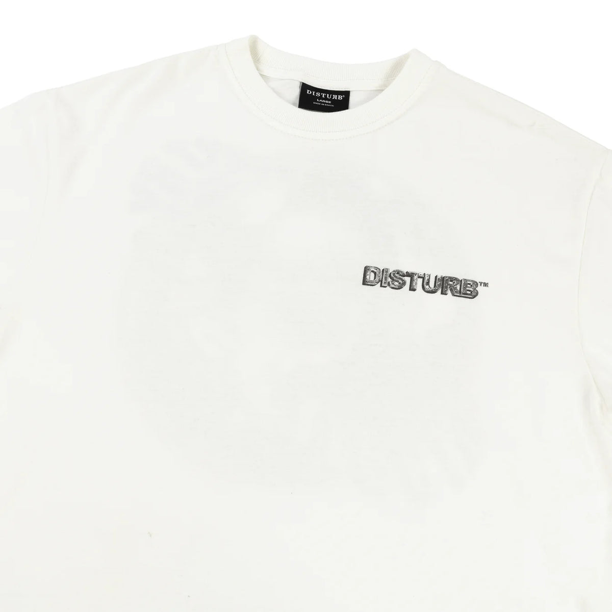 Camiseta Built By Disturb Off-White