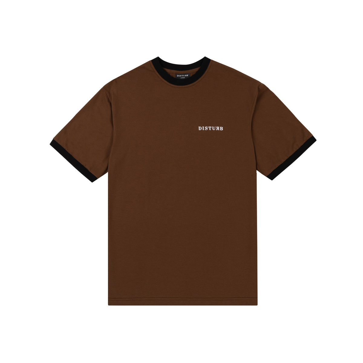 Camiseta Ringer Marrom Disturb
