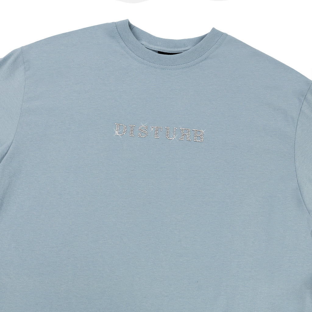 Camiseta Studded Logo Azul Claro Disturb