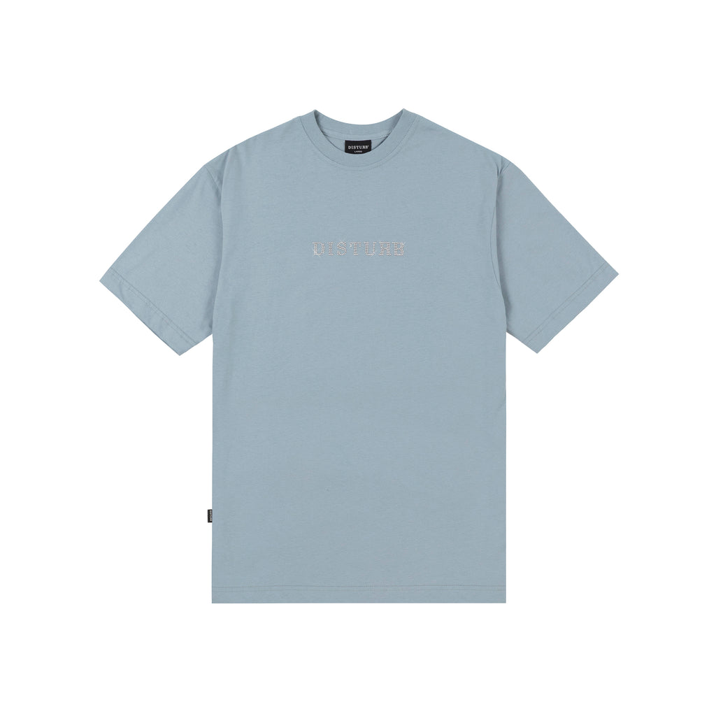 Camiseta Studded Logo Azul Claro Disturb