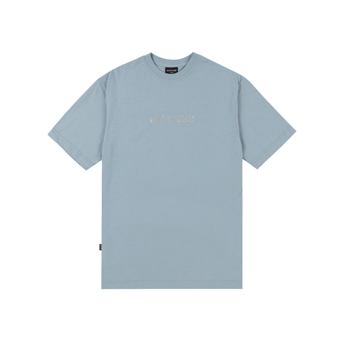 Camiseta Studded Logo Azul Claro Disturb