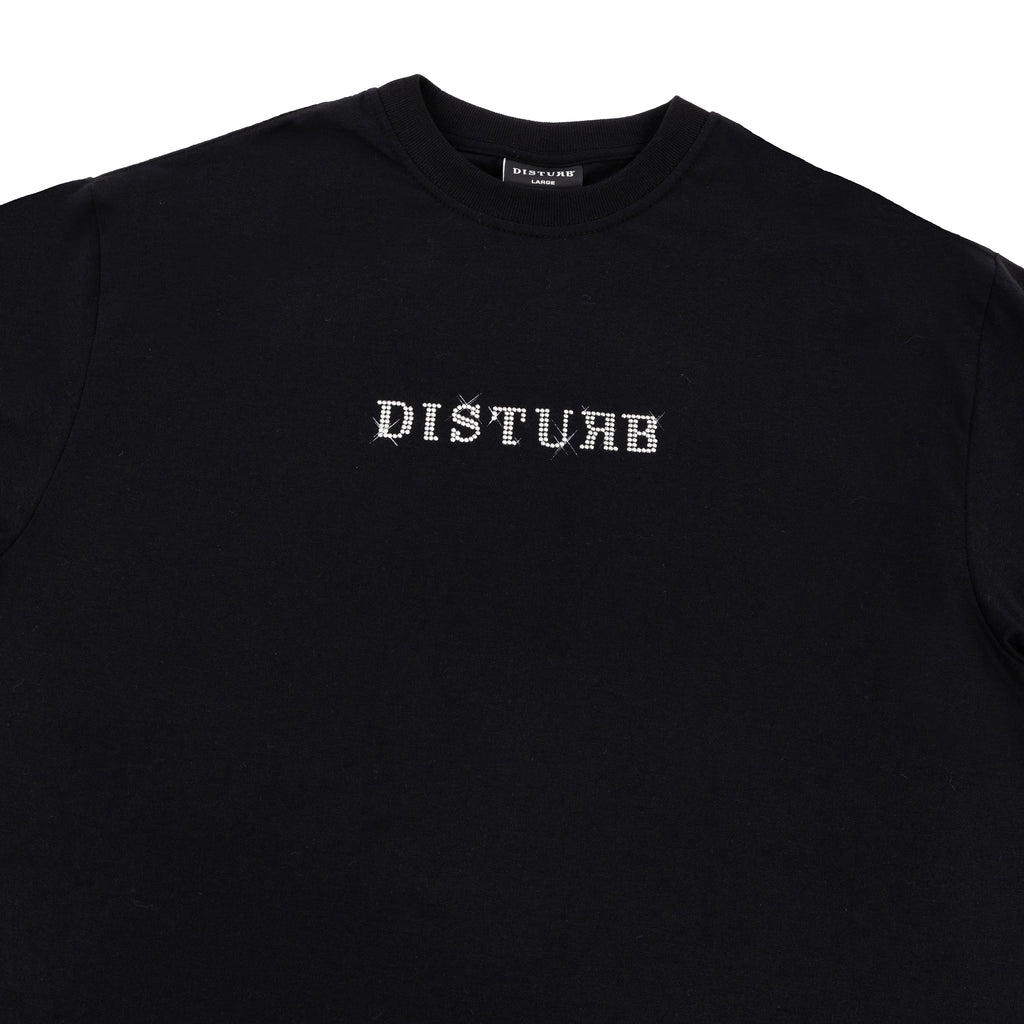 Camiseta Studded Logo Preta Disturb
