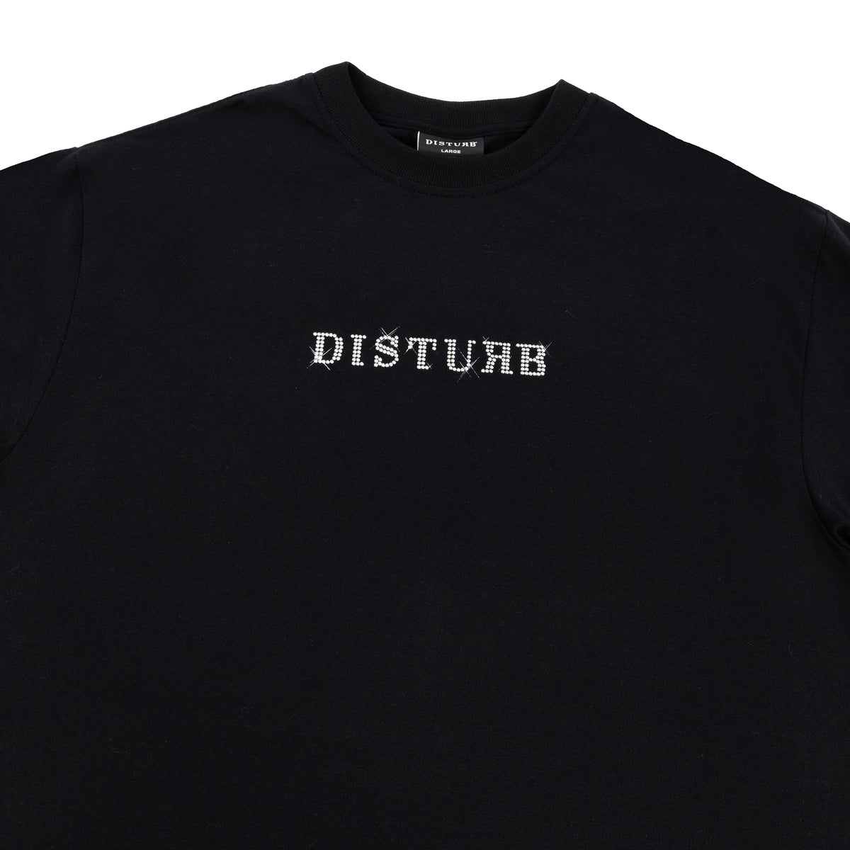 Camiseta Studded Logo Preta Disturb