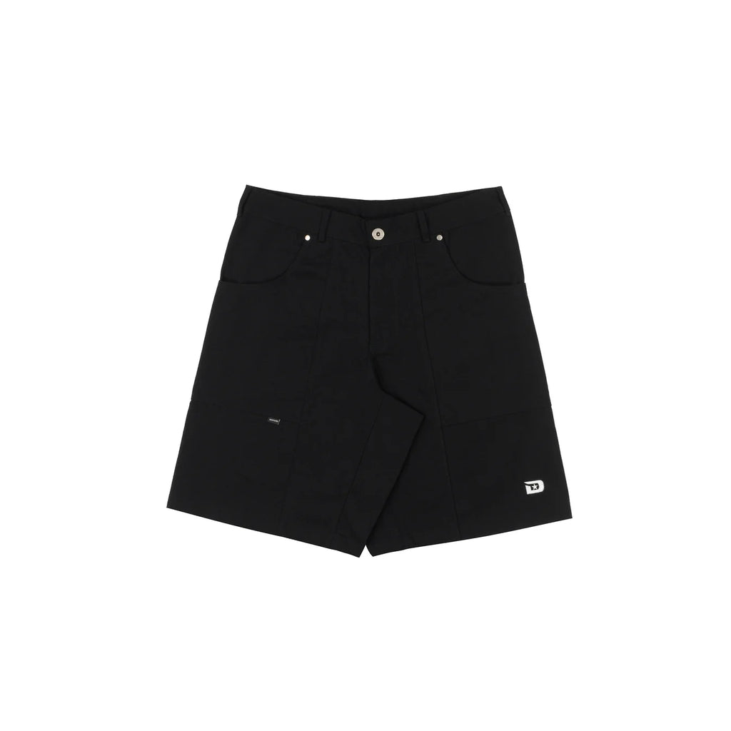 Wide Twill Shorts Preto Disturb