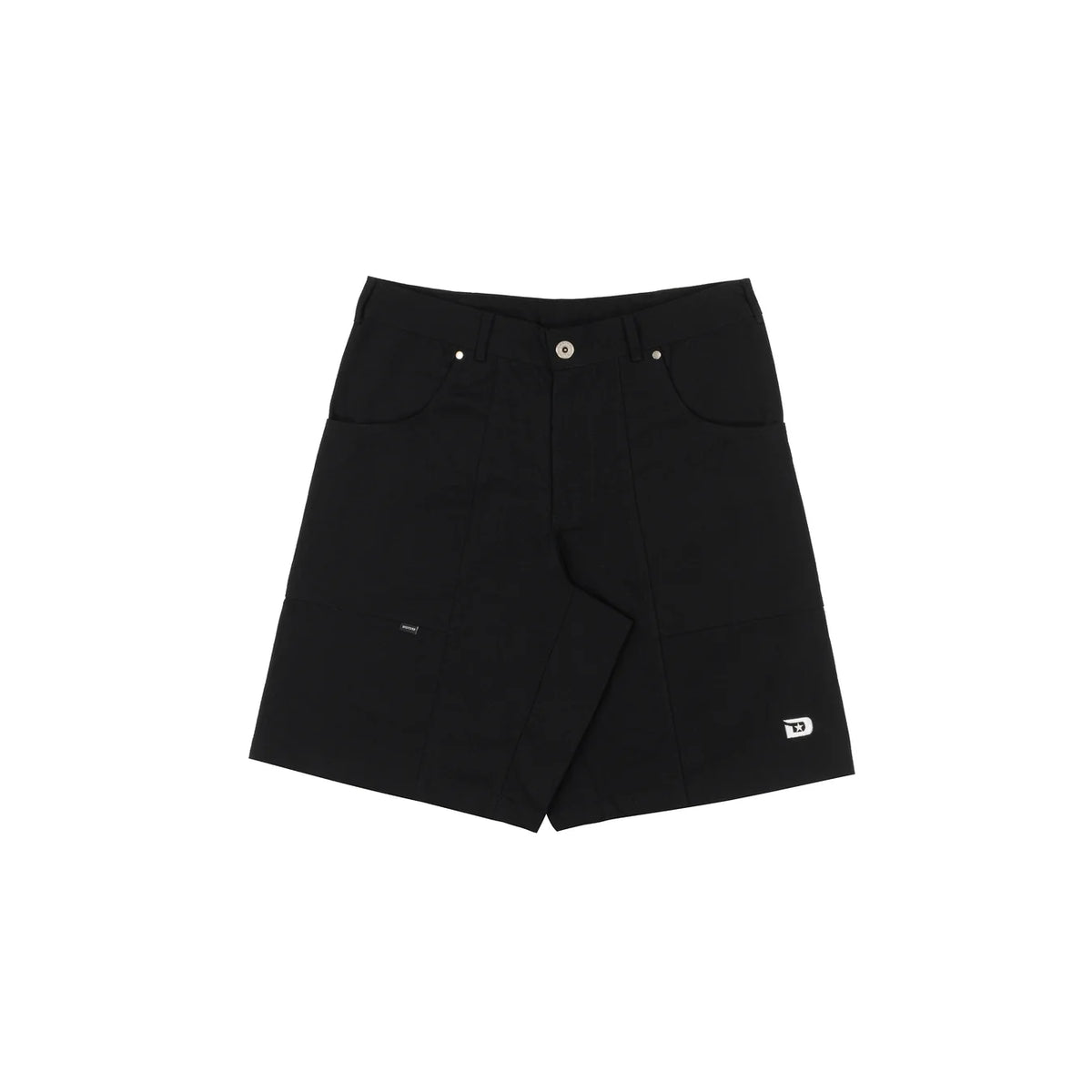 Wide Twill Shorts Preto Disturb