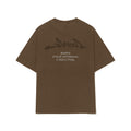 Camiseta Assinatura Ateliê Marrom Estonado Barra