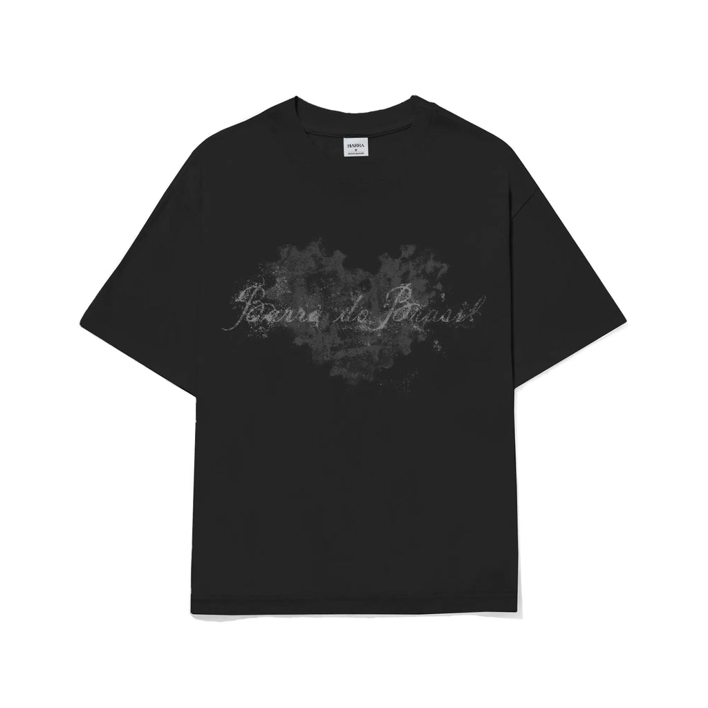 Camiseta Coração Remix Preta Barra